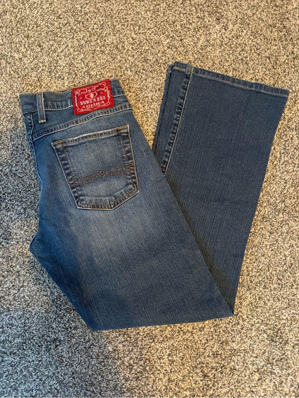Lucky Brand Women's Medium Blue Straight-Leg Jeans